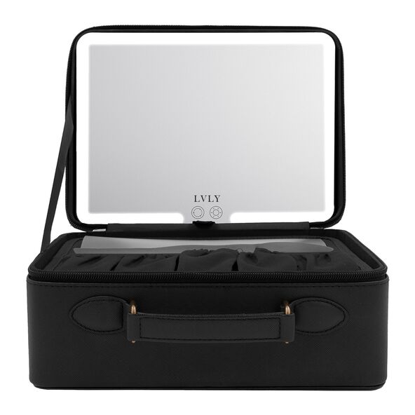 Make-Up-Koffer mit LED-Spiegel, inkl. Zubehör