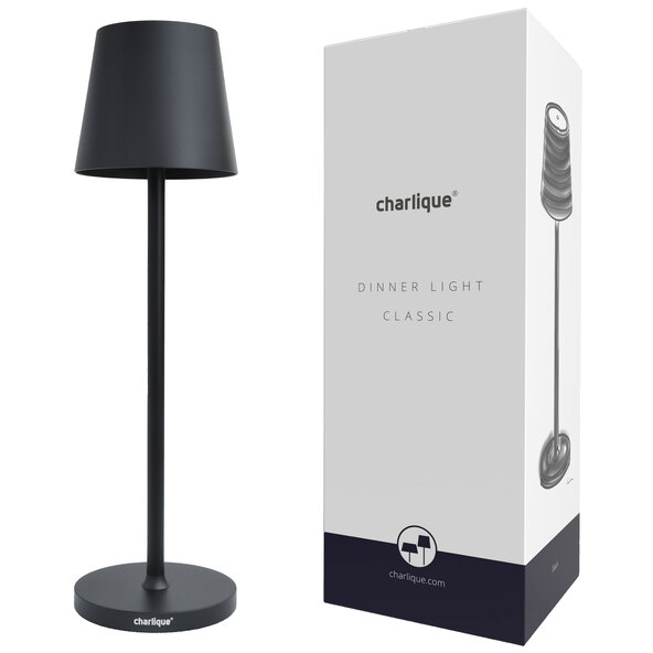 LED-Akku-Tischlampe Dinner Light classic, schwarz