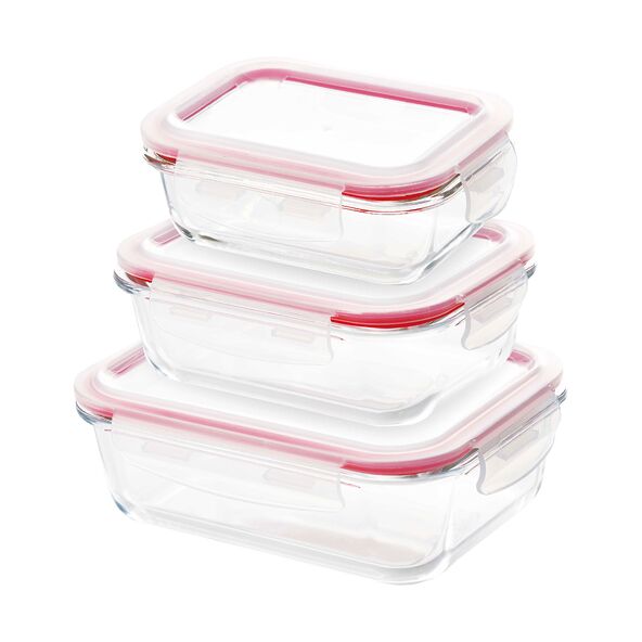 Food Container, rechteckig, 6er Set
