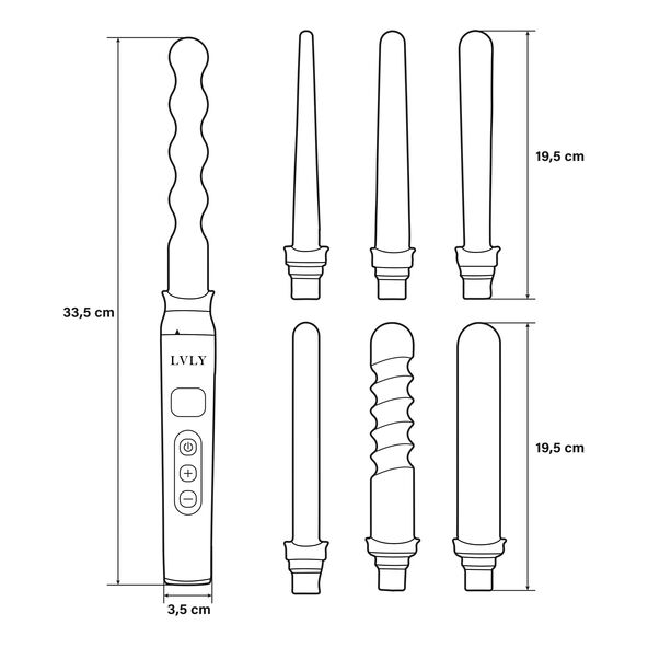 7 in 1 Lockenstab, inkl. Zubehör