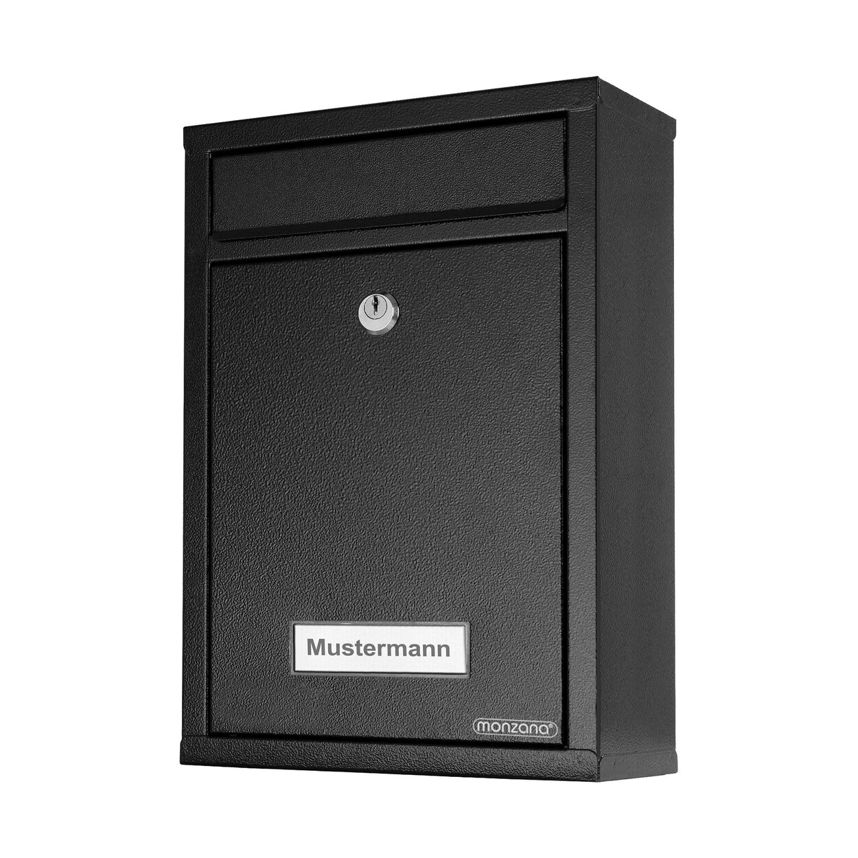 MONZANA Briefkasten Schwarz ALDI