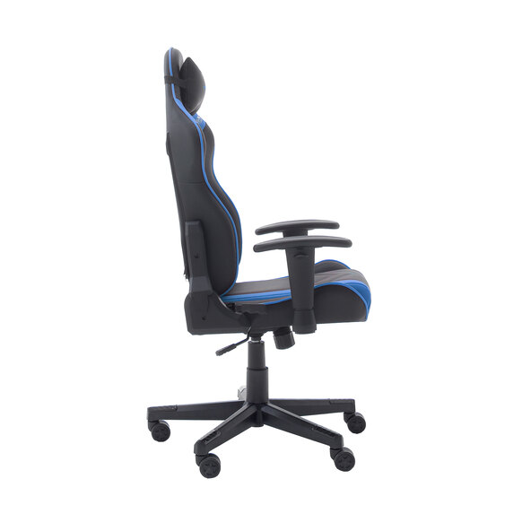 Gaming-Stuhl Chefsessel, schwarz-blau