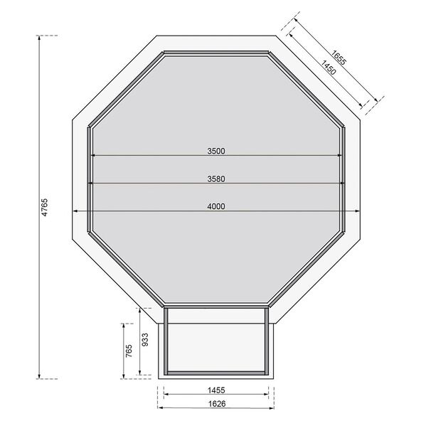 Holzpool One mit Terrasse