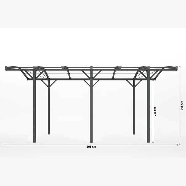 Carport aus Aluminium