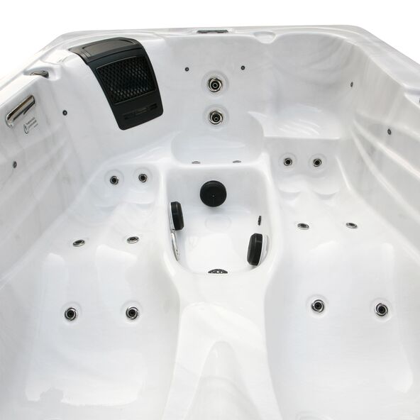 Outdoor Whirlpool WHITE MARBLE, 2 Liegeflächen