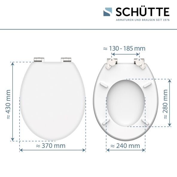 WC-Sitz mit Absenkautomatik, weiß