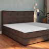 Weiche, weiße Matratzenauflage auf einem Bett, die eine komfortable Liegefläche zeigt. Optimal für Matratze Basis, Größe 90x200 cm.