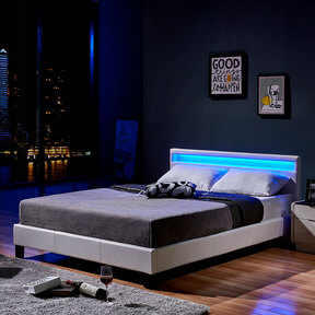 LED Bett ASTRO, weiß