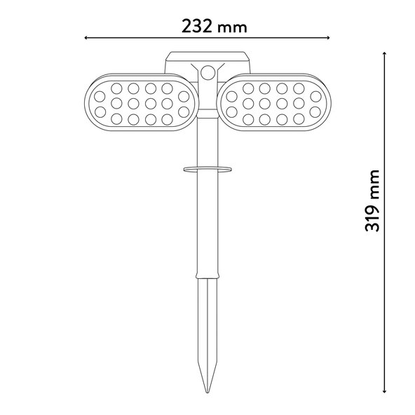 LED-Solarleuchte Paco mit Bewegungsmelder