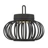 LED-Akku-Tisch- und Bodenleuchte Korga, schwarz, ⌀ 25 cm