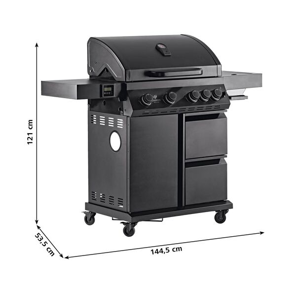 Maße des Gasgrill Cool Black 4.1 Maxx