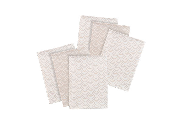 Geschirrtücher Japandi, 6er Set, beige