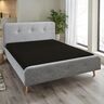 Jersey Spannbetttuch, 180-200 x 200 cm, schwarz