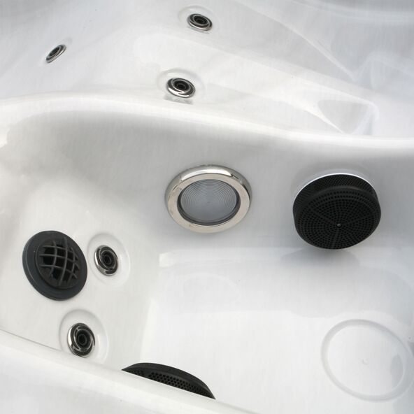 Outdoor Whirlpool WHITE MARBLE, 2 Liegeflächen