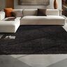Hochflor Teppich, 80x150 cm, anthrazit