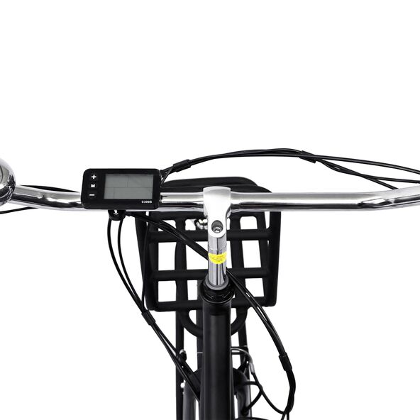 28" City-E-Bike Rosendaal 3 Lady, schwarz