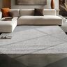 Hochflor Teppich, 120x170 cm, hellgrau