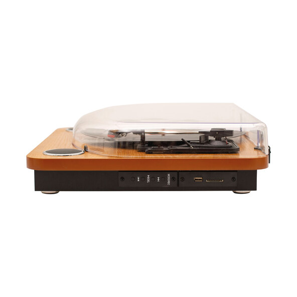 USB-Plattenspieler HS-T08, braun