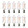 LED Retro-Leuchtmittel Kerze E14, 10er Set