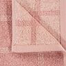 Frottierserie Square Duschtuch, rosa, 2er Set