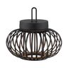LED-Akku-Tisch- und Bodenleuchte Korga, schwarz, ⌀ 25 cm
