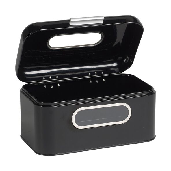 Retro-Brotkasten small, schwarz