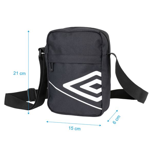 Schultertasche, schwarz