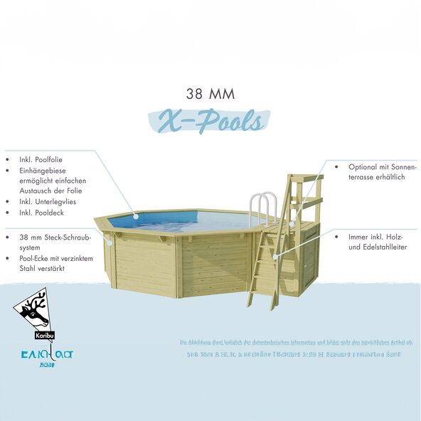 Holzpool One mit Terrasse