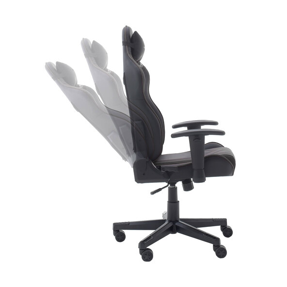 Gaming-Stuhl Chefsessel, schwarz