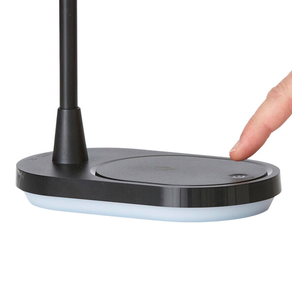 LED-Schreibtischlampe mit Wireless Charging, schwarz