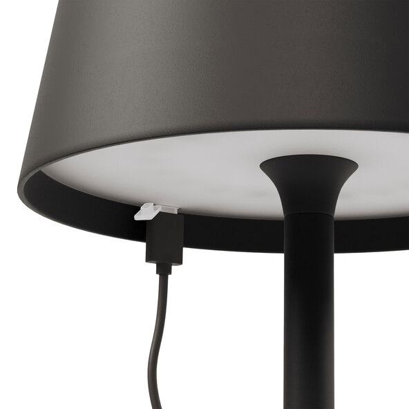 LED-Akku-Tischlampe Dinner Light classic, schwarz