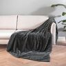 Wohndecke Jacquard 3D, anthrazit