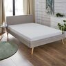 Feinbiber-Spannbetttuch 140-150 x 200 cm, silber