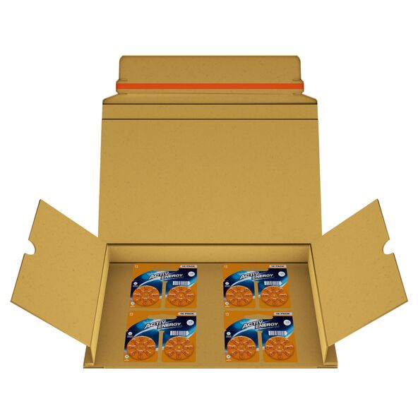 Hörgeräte-Batterien-Postalbox, 64 Stück, Gr. 13