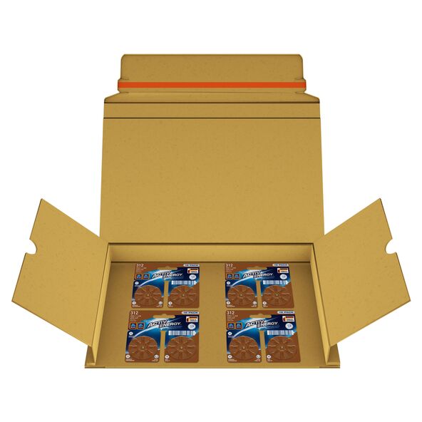 Hörgeräte-Batterien-Postalbox, 64 Stück, Gr. 312