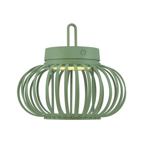 LED-Akku-Tisch- und Bodenleuchte Korga, grün, ⌀ 25 cm