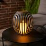 LED-Kerzenlaterne, grau