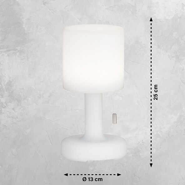 LED-Akku-Tischleuchte Termoli, 2er Set