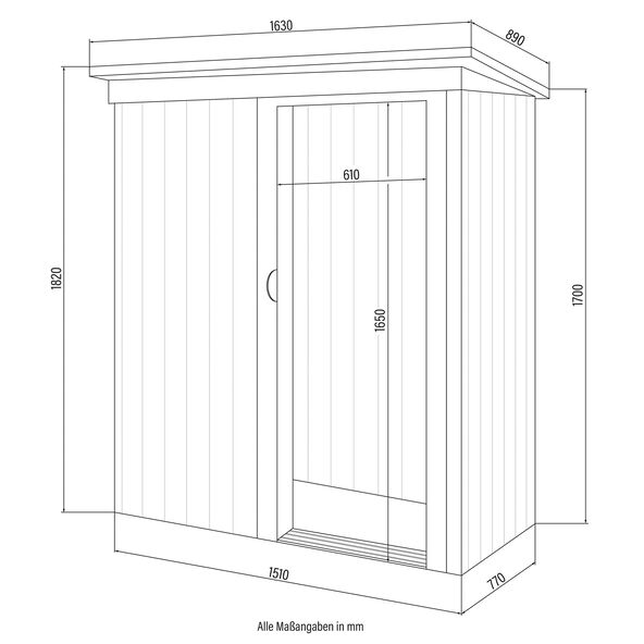 Geräteschuppen BOHIO Deluxe XS