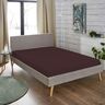 Feinbiber-Spannbetttuch 140-150 x 200 cm, bordeaux