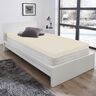 Supersoft Spannbetttuch für Topper, 90-100 x 200-220 cm, creme