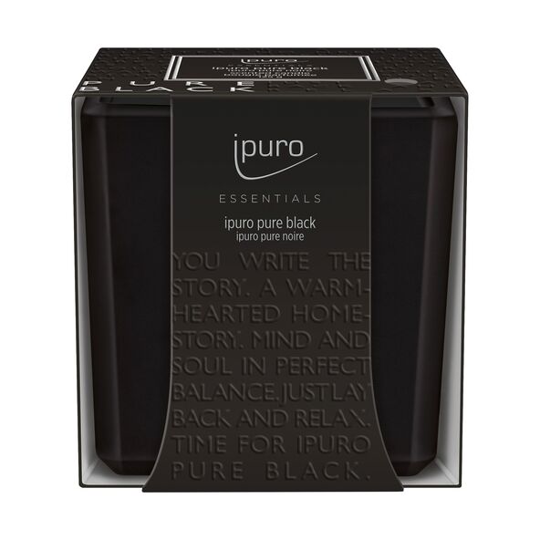 Duftkerze ESSENTIALS pure black, 6er Set