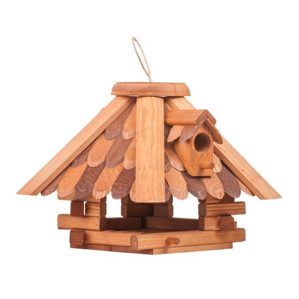 Vogelhaus mit zwei Fenstern zum Aufhängen
