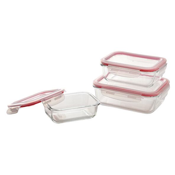 Food Container, rechteckig, 6er Set