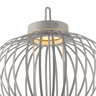 LED-Akku-Tisch- und Bodenleuchte Korga, greige, ⌀ 36 cm