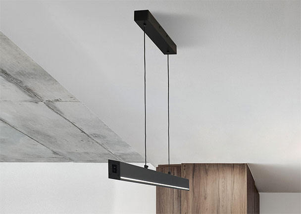 LED-Pendelleuchte mit Gestensteuerung