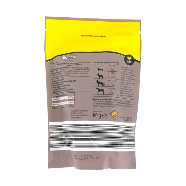 Premium Gourmet Hunde-Snack-Mix, 12 x 80 g (4 x Rind, 4 x Ente, 4 x Huhn)