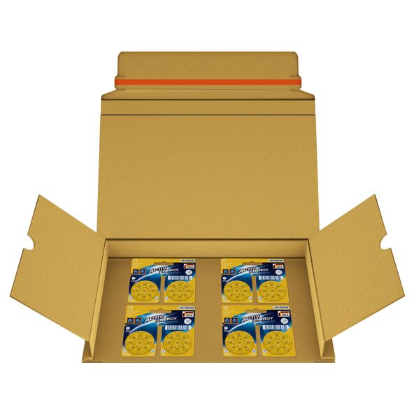 Hörgeräte-Batterien-Postalbox, 64 Stück, Gr. 10
