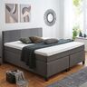 Boxspringbett Basic, grau, 140 x 200 cm