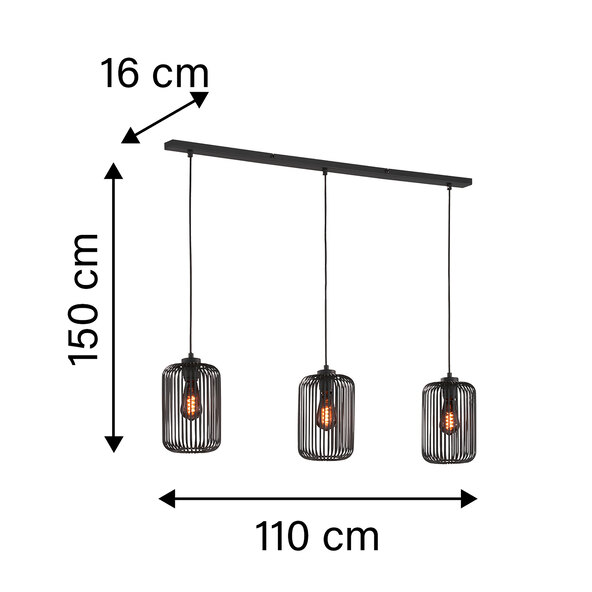 LED-Pendelleuchte Cage, 12 W, 180 lm